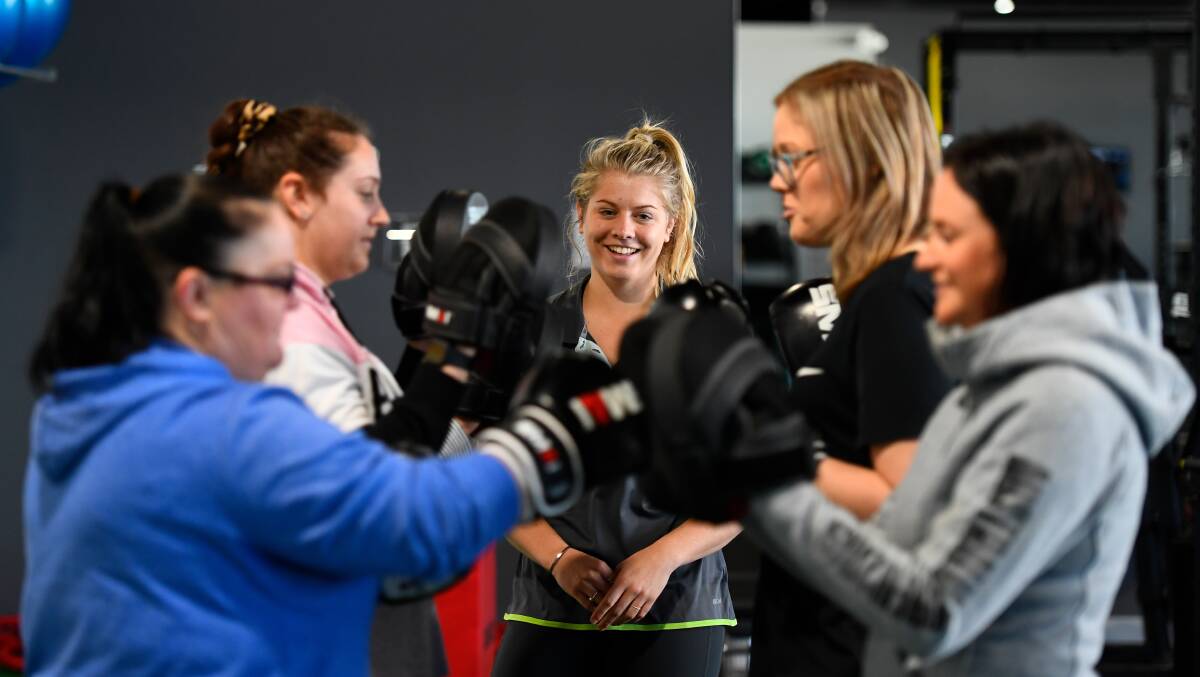 FUN: QuickFit personal trainer and nutritionist Danni Hibberd keeps a watchful eye on boxing. Picture: Adam Trafford