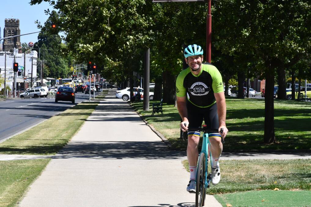 FECRI board member Luke Taylor rides for recovery and in memory of his wife to support homegrown cancer research. Picture by Alex Ford