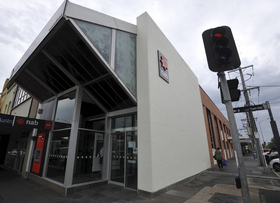 STOP: NAB's branch on the corner of Sturt and Doveton streets is closing to consolidate with the branch on the corner of Sturt and Windermere. Picture: Lachlan Bence