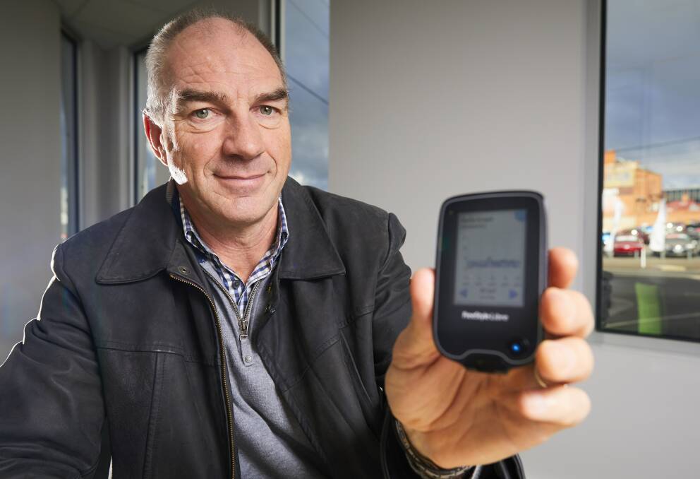 GAME-CHANGER: Michael Taylor says the FreeStyle Libre has allowed him control of his diabetes. He is calling for funding to make the device accessible to all. Picture: Luka Kauzlaric