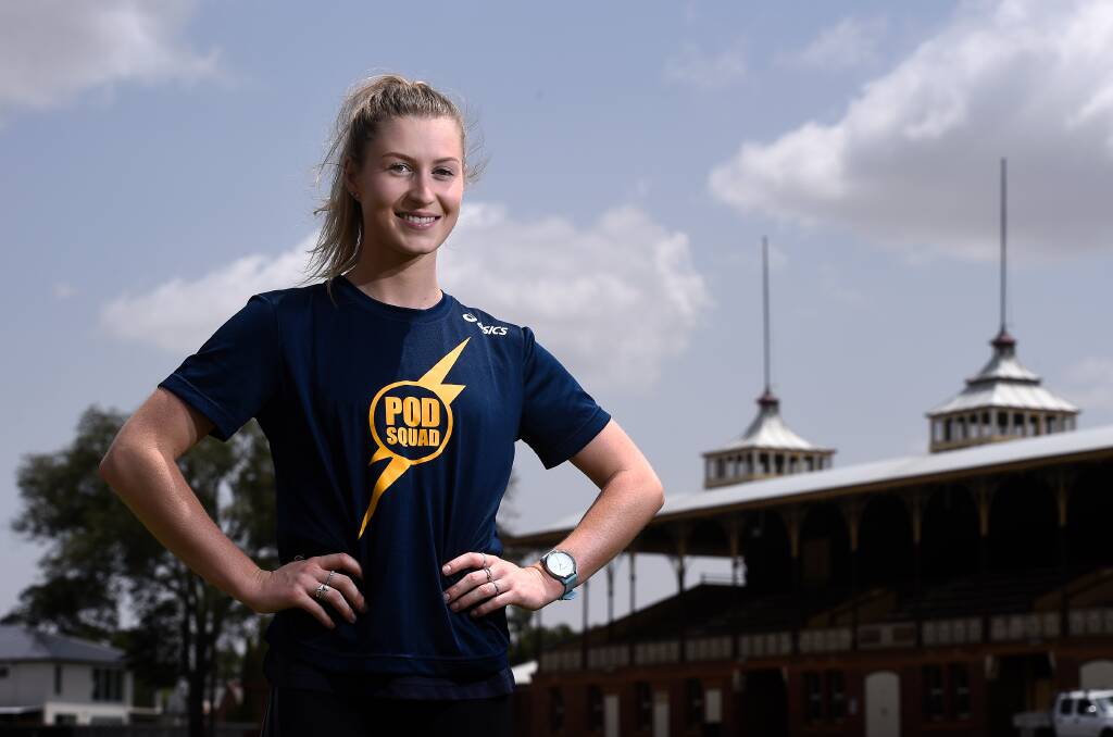 STANDBY: Ballarat Women's Gift 2013 winner Holly Dobbyn last year at City Oval where the event will be run again, now three weeks later. Picture: Adam Trafford