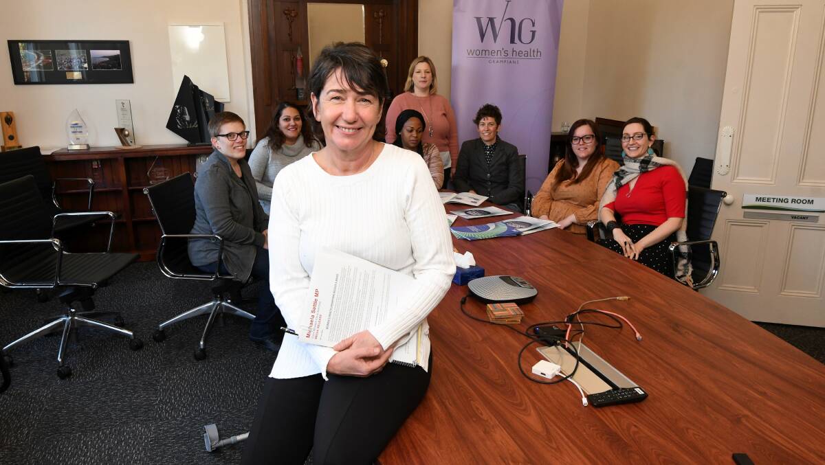 SUPPORT: Buninyong MP Michaela Settle meets with members from Women's Health Grampians' Equality for All project, which promotes diversity in a bid to break barriers in the community. Picture: Lachlan Bence