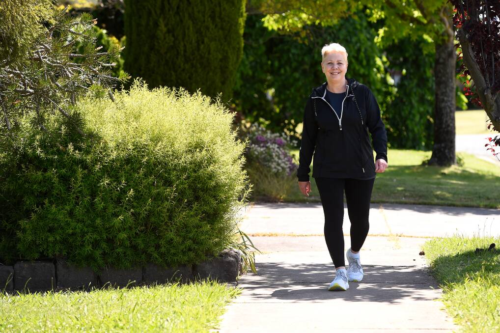 MISSION: Ballarat radiation oncology nurse Keryn Williamson is training to make each step count in Cancer Council Victoria's Walking Stars event. Picture: Adam Trafford 