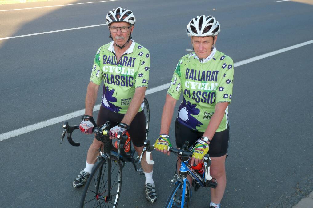 CLASSIC COUPLE: St Arnaud's Wayne and Flo Andison have participated in Ballarat Cycle Classic's road ride every year since the event started for Fiona Elsey Cancer Research Institute.