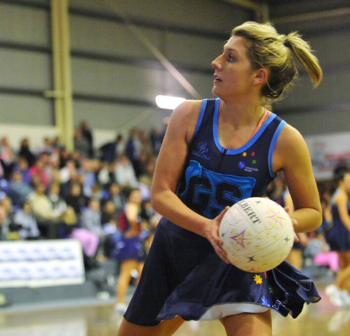 IMPACT: Then-Ballarat Pride goaler Georgia Cann plays before a packed home crowd in 2008, a season in which Pride reached the grand final and had a clear pathway for home talent.