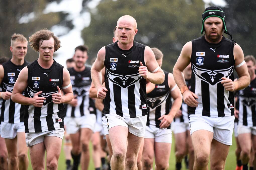Clunes is just as much a part of promoting the Shanahan Cup in a united front this round in the Central Highlands Football League. Picture by Adam Trafford