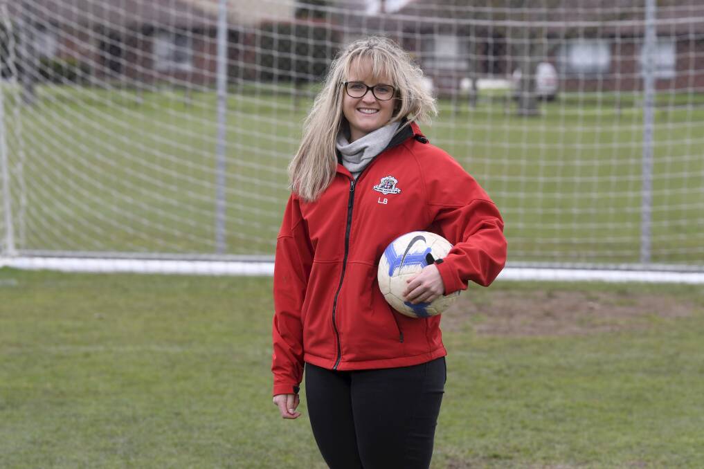 GAME CHANGER: Ballarat Soccer Club president Lucy Brennan has been trialling new ways to engage females and build participation in the game. Picture: Lachlan Bence