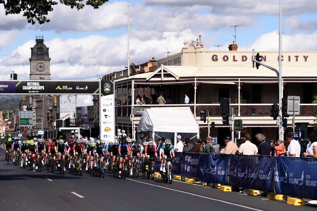 CENTRAL: AusCycling women's elite criterium has long been a prominent fixture on Sturt Street and three years ago headlined the show. Picture: Adam Trafford