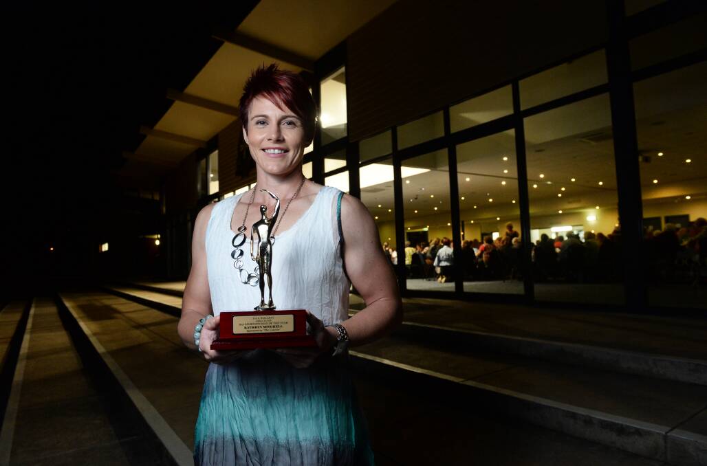 ROLE MODEL: Javelin thrower Kathryn Mitchell is a four-time Ballarat Sportswoman of the Year amid an evolving athletics career.