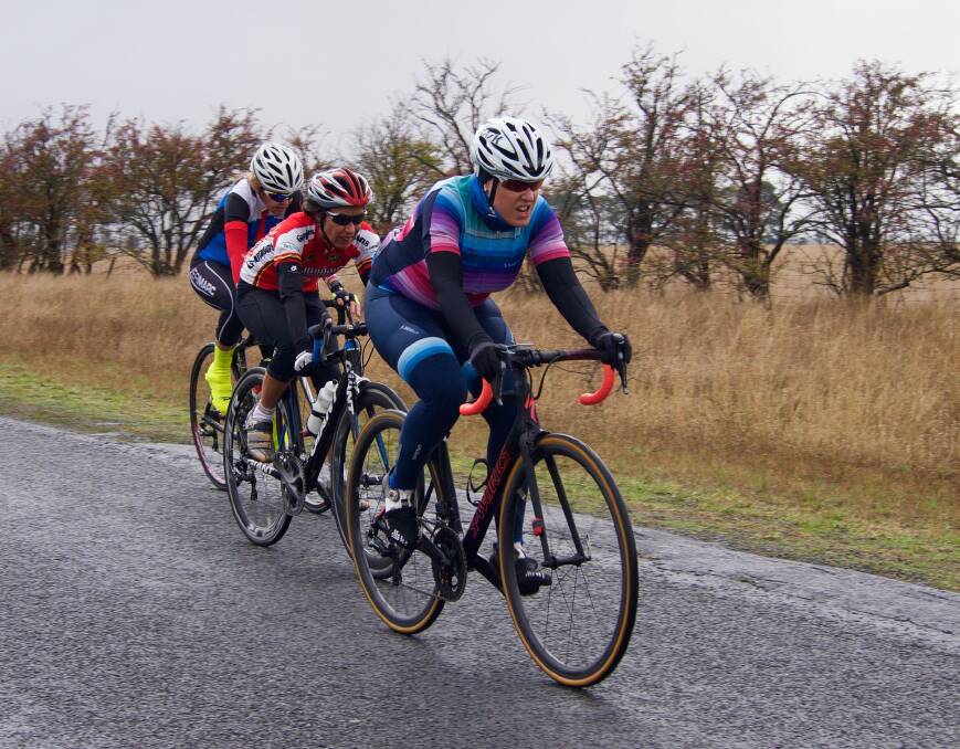 PEDALLING: Women of all road racing ability took up the challenge to ride La Course aux Velo Femmes, encouraging females to get on their bikes. Picture: Eureka Cycling Club