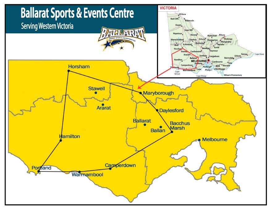 AT A GLANCE: Indoor sports programs in Ballarat attract players from this region, as far afield as Portland, Hamilton, and Horsham.