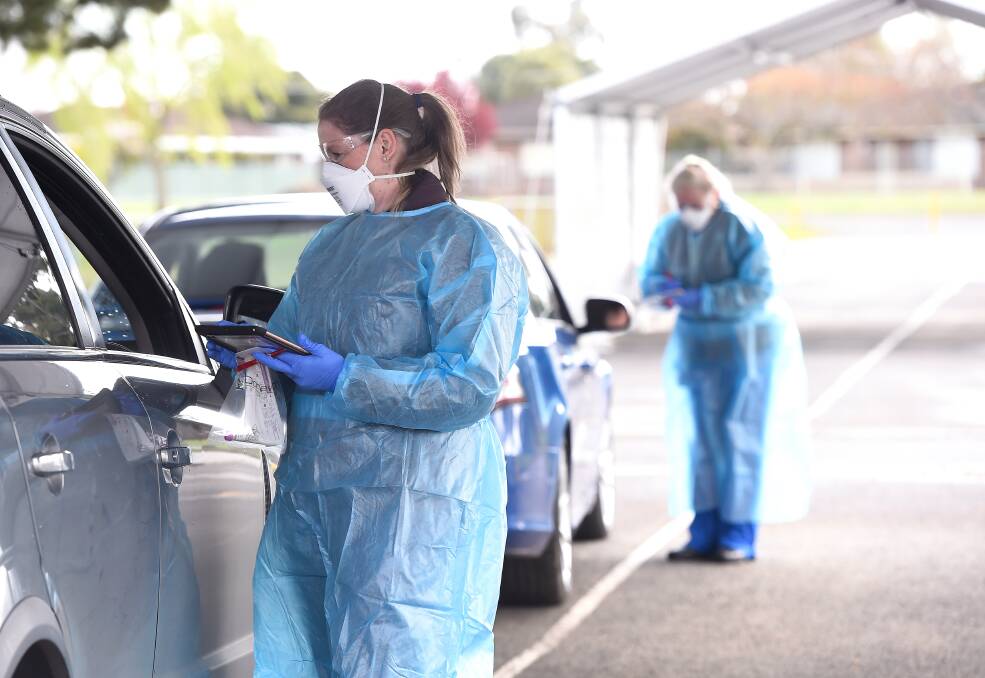 PROECT: A pop up testing site at Marty Busch remains open early this week as Ballarat Health Services announces the Daylesford pop-up testing site is closed based on demand. Picture: Adam Trafford