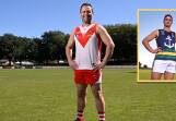 Ballarat Swans captain Andrew Hooper and (inset) Lake Wendouree's Joel O'Connell will be leading the sole fixture on Anzac Day in the region - a fixture steeped in responsibility.