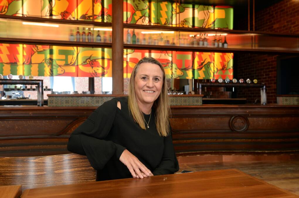 Melanie Robertson is excited to finally invite customers into Market Hotel's main bar. Picture by Kate Healy