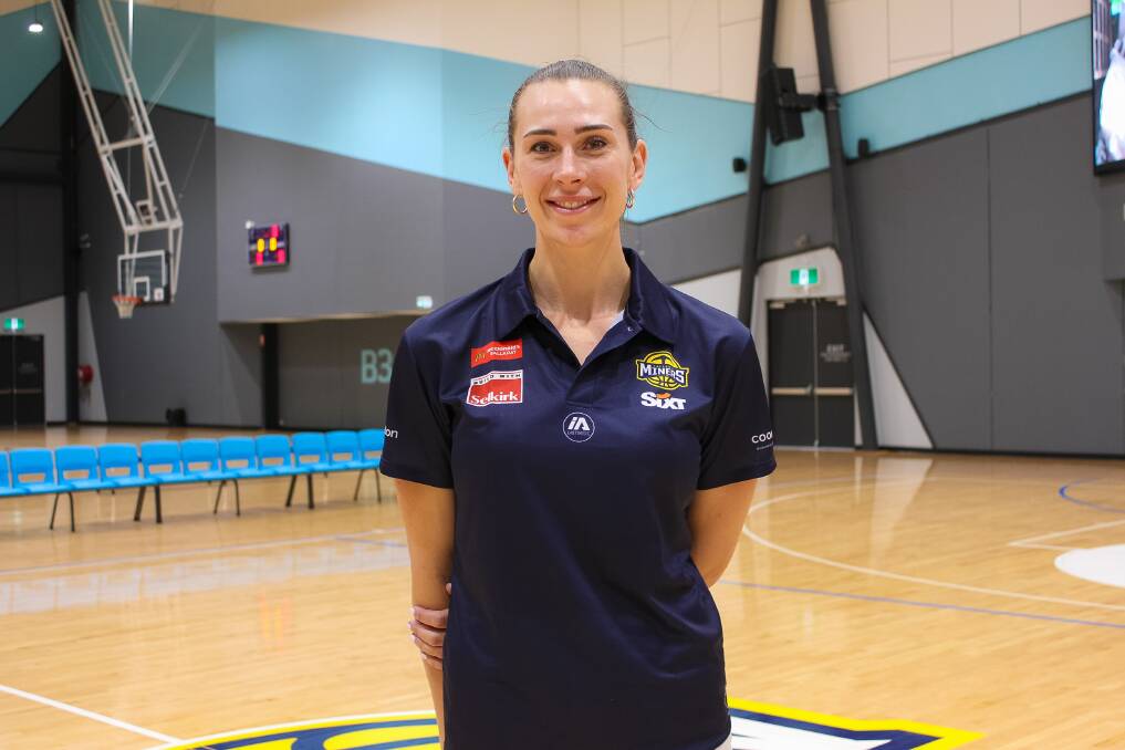 Former Australian Opal Alex Burton says she is grateful to be part of Miners' coach Kennedy Kereama's vision at Selkirk Stadium. Picture Basketball Ballarat.