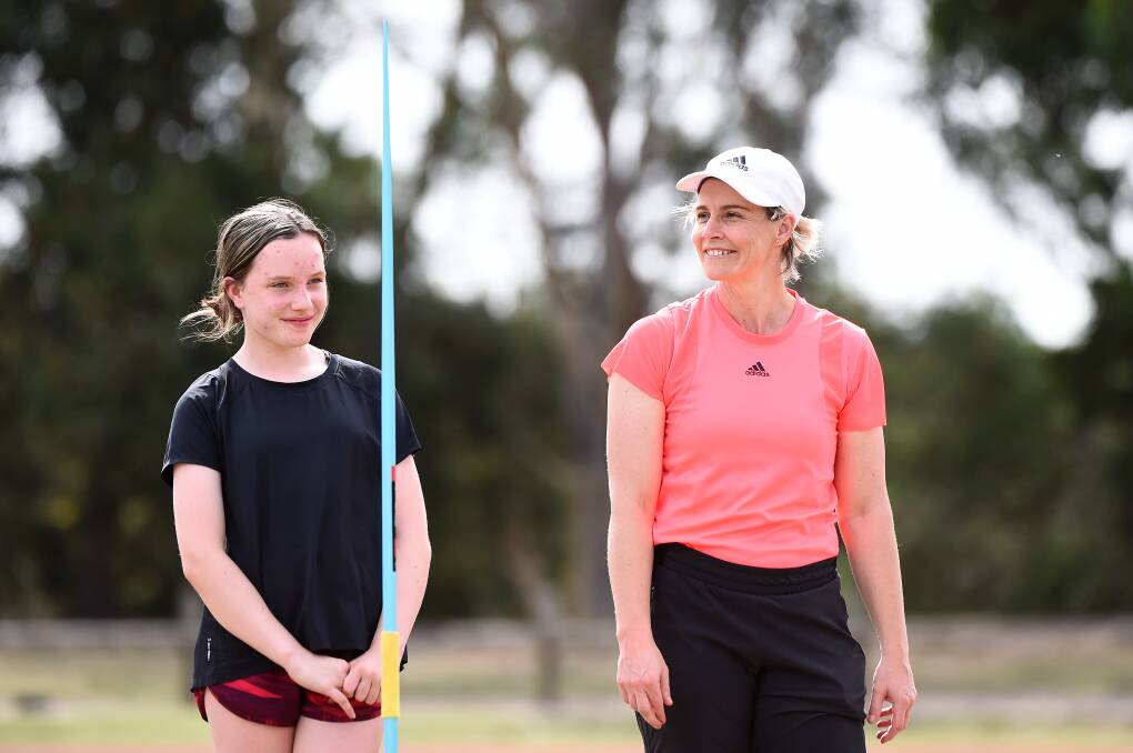 BIG PICTURE: Sarah Davis admires top athletes like Kathryn Mitchell (pictured right) for the work they put in to reach the highest levels without the high profile of major sports.