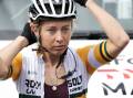 FOCUS: Nicole Frain is back on the world tour after winning her green and gold stripes in Buninyong on the back of a bruising Paris-Roubaix Femmes finish last year. Picture: Getty Images