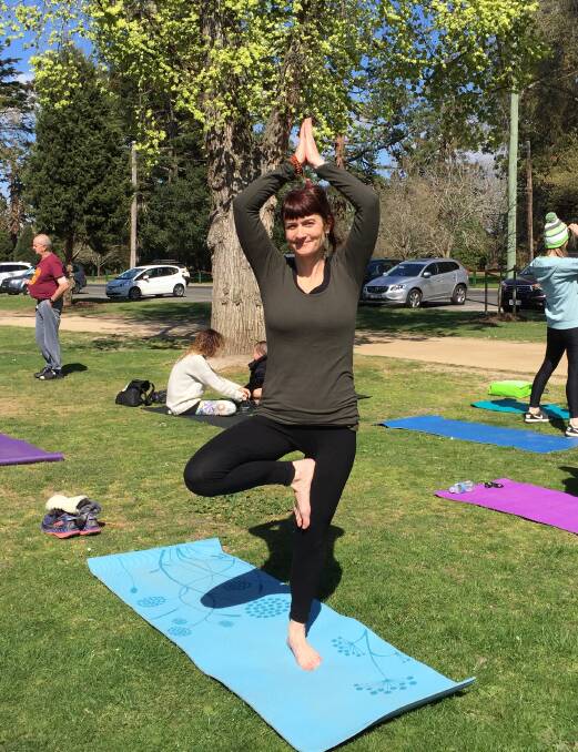 STRONG: Sue Walker says yoga helps her find a way though her toughest times.