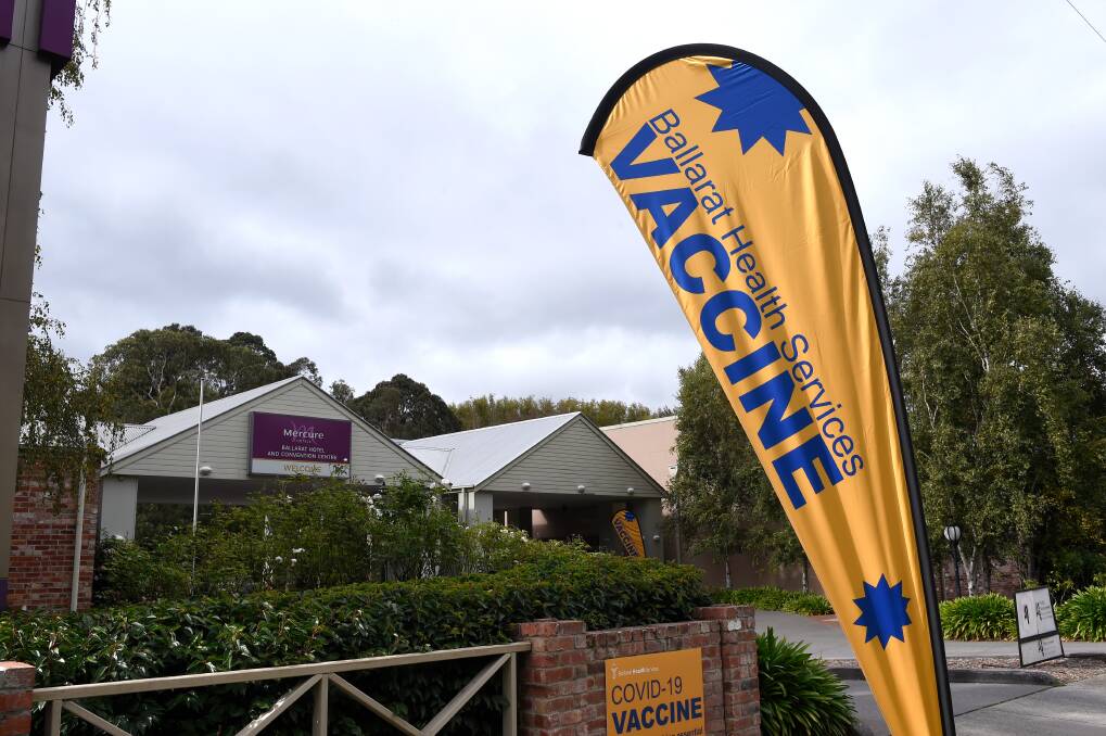 Ballarat Health Services' community vaccination centre is at The Mercure on Main Road.