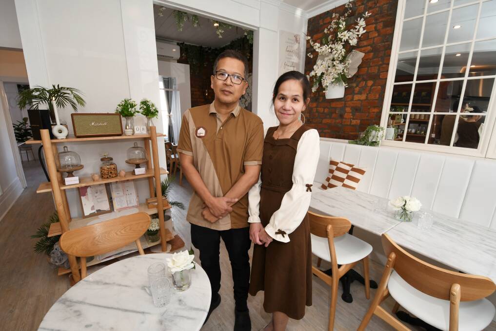 Cattleya Thai restaurateurs Alex and Katie Potikul hope their Ballarat space feels a little like home for diners. Picture by Lachlan Bence 