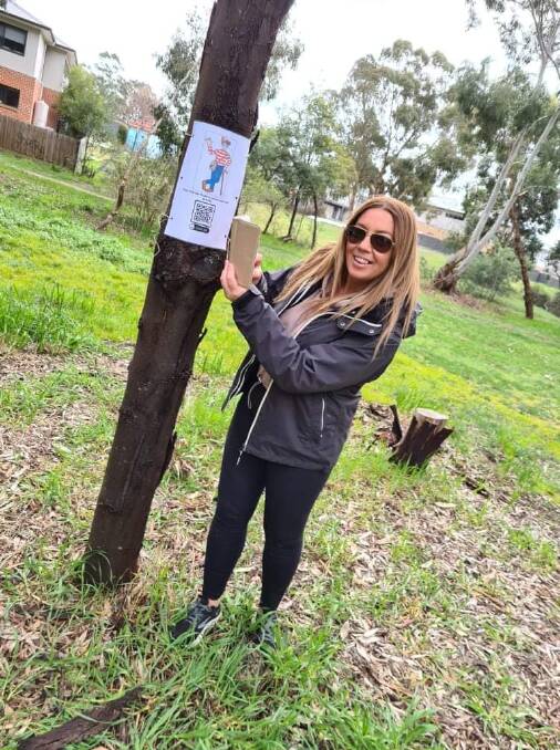 FOUND: Ballarat mum Kellie Britt has added QR codes to Where's Wally posters with links to fun activities for children in her neighbourhood.