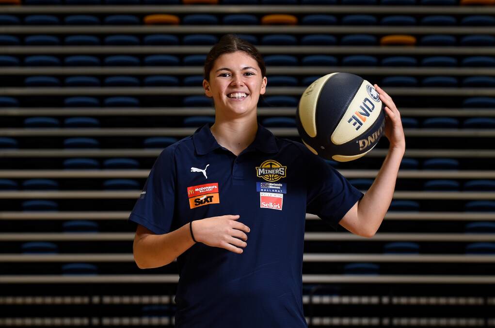 Former Miner Jade Melbourne has been named in an extended Australian Opals squad ahead of February's FIBA Olympic qualifying tournament in Brazil. Picture by Adam Trafford