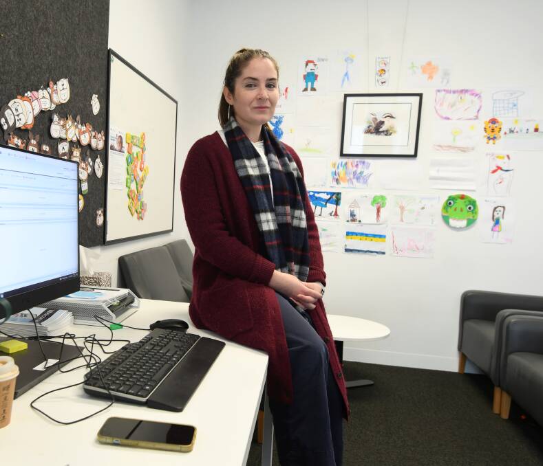 Paediatric speech pathologist Meghan Madden is one of many Ballarat Community Health clinicians who has noticed a deterioration in health and well-being. Picture by Lachlan Bence
