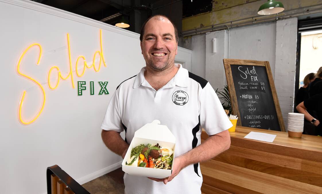 NEW TASTE: The Forge director Tim Matthews in a salad pivot for the Housey, Housey space, bringing a Melbourne trend to Ballarat. Picture: Adam Trafford
