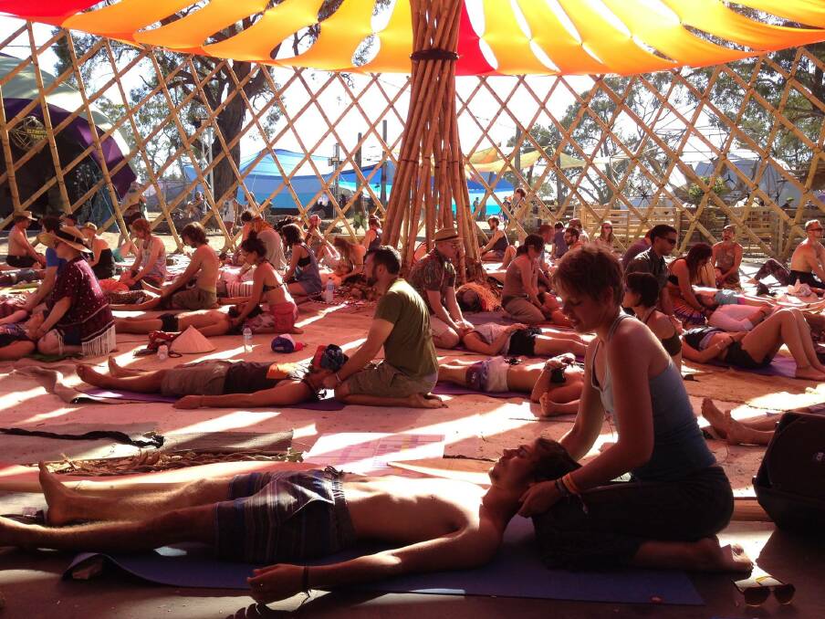 RELAX: Pitch will offer unique arts and culture activities, like yoga and meditation, through a wave of tempos. Picture: courtesy of Pitch Music Festival on Facebook