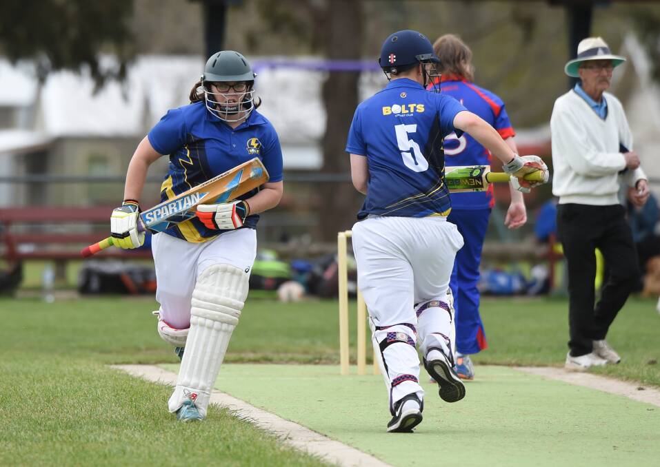 BOLTING: Emily Sculley making runs in Ballarat's new representative women's cricket team as interest in the female game is booming. Picture: Kate Healy