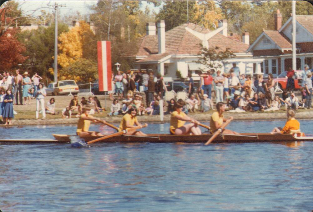 HISTORY: Ballarat Grammar girls' firsts win the first Girls' Head of the Lake in 1980, setting a course for other young women to follow. Picture: courtesy of Ballarat Grammar archives