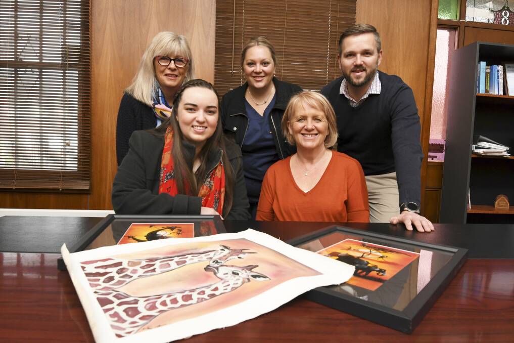 LEGACY: Alan Parker's wife Jenny and children Sarah and Michael join forces with his former student Haylea Vagg and family friend Jenny Bomitali to make a difference in his honour. Picture: Lachlan Bence