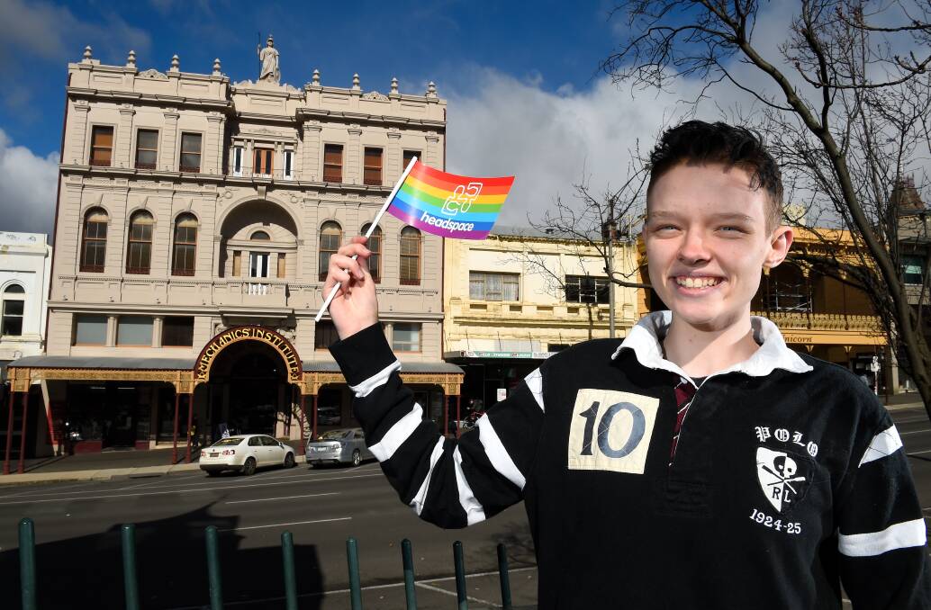 EXCITED: Eli says community support to an upcoming winter ball for young LGBTIQ+ people and their allies has been incredible. Picture: Adam Trafford