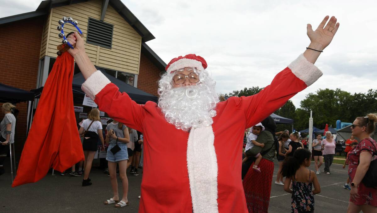 CELEBRATE: Santa is on his way to Pleasant Street Primary School on Friday night for the annual bumper Christmas Fest by the Lake. Picture: Lachlan Bence