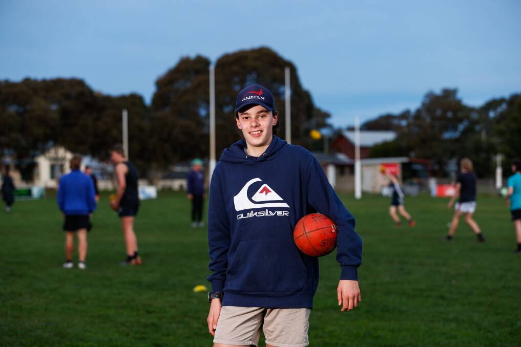 HOPEFULY: Emus' junior footballer James Read says new facilities should help strengthen community ties into the future. Picture: Luke Hemer