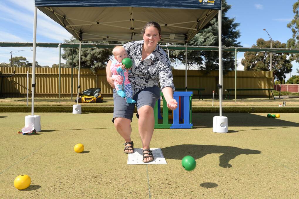 REACH: Carisbrook mum Caroline Thoroughgood says there are plenty of support groups for parents of babies and toddlers in the Maryborough region and programs had to be patient in finding parents to join them. Picture: Kate Healy