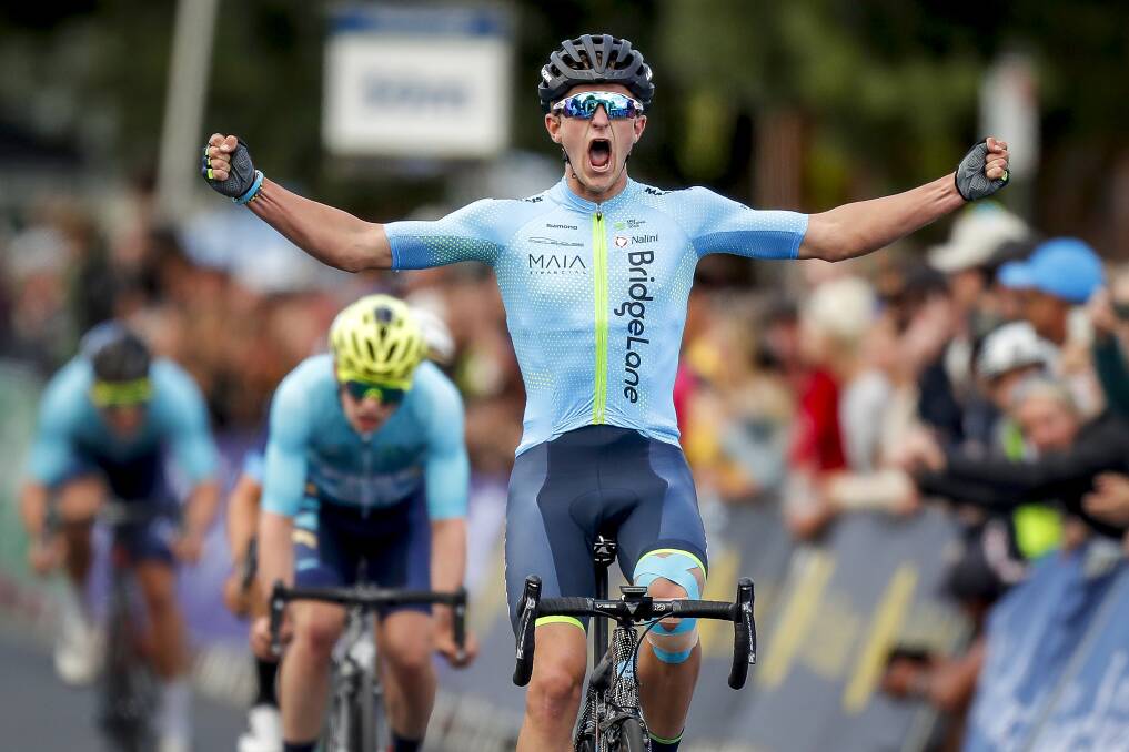 BRING IT: Hometown hero Nick White, pictured winning the 2019 Australian under-23 road race title in Buninyong, says a different-feel RoadNats opens up possibilities. Picture: Dylan Burns