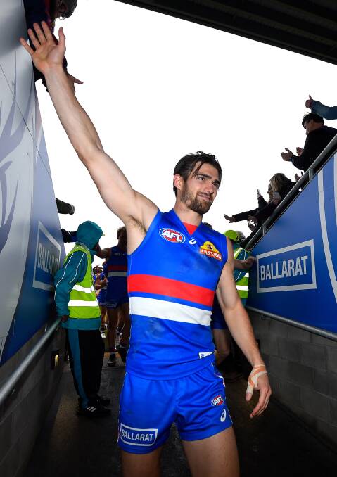 BIG STEP: Western Bulldogs skipper Easton Wood will lead his club back on to Mars Stadium for AFL action on August 25. A decade ago this was a pipe dream. Picture: Adam Trafford