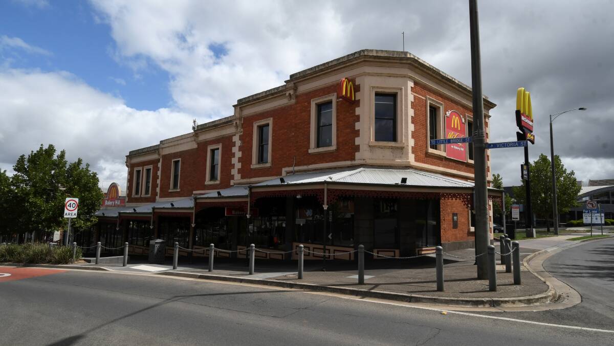 Bakery Hill McDonald's today, one of the first in the world to be built to suit the surrounding landscape and history.
