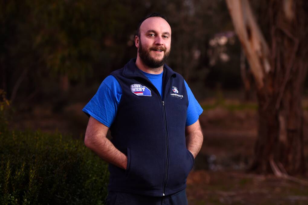 POSITIVE OUTLOOK: Sons of the West Wendouree graduate Dan Madigan, now a peer leader, says the program can still make a great impact on men's lives from an online forum. Picture: Adam Trafford