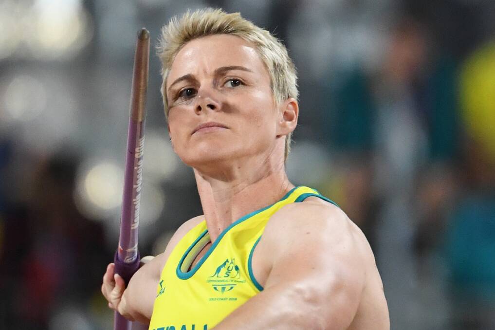 AIM: Ballarat's Kathryn Mitchell "released the brakes" in a reinvigorated season with the javelin leading into the Commonwealth Games. Picture: Dean Lewins, AAP