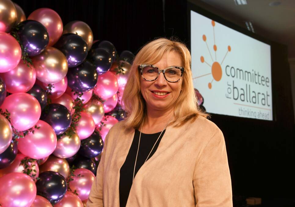 INSPIRE: Family violence prevention advocate and 2015 Australian of the Year Rosie Batty addressed the 2018 LBWR graduating class. Ms Batty shared her experience of how an unassuming person could drive community change. Picture: Lachlan Bence