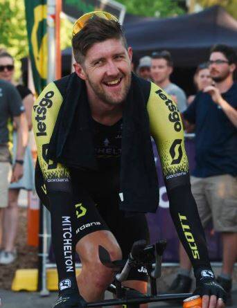 CHAMPION: Australian time trial title holder Luke Durbridge is keeping his game sharp alongside many in cycling communities in isolation worldwide. Rare chance to for grassroots riders to learn from the best. Picture: Kate Healy