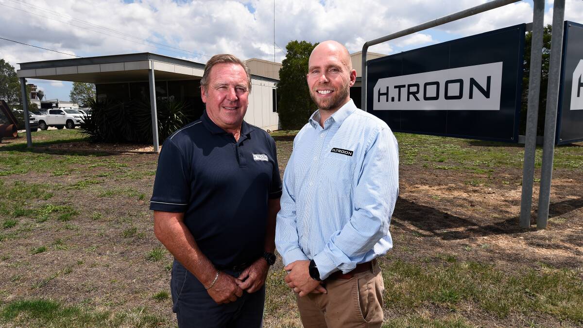 Steve and James Troon at the company's Creswick Road headquarters. Picture: Adam Trafford