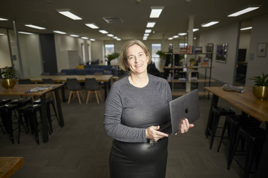 POTENTIAL: Sam Davies says there is great space in Ballarat to develop co-working for commuters and small businesses springing up in a growing city. Picture: Luka Kauzlaric