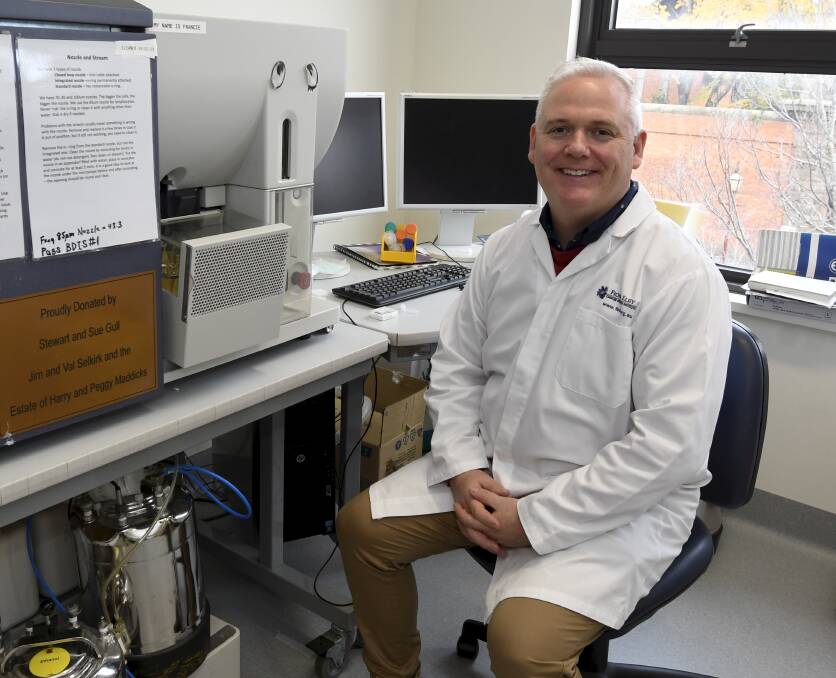 Fiona Elsey Cancer Research Institute scientist Jason Kelly is working to unblock the immune system's response to bowel cancer. Picture by Lachlan Bence