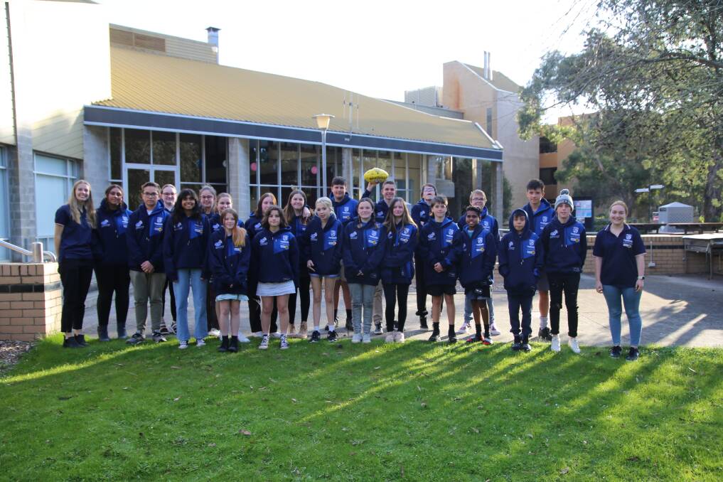 Graduates from Western Bulldogs' first Nallei Jerring Indigenous leadership program in Ballarat celebrate this week. Picture courtesy of Western Bulldogs Community Foundation