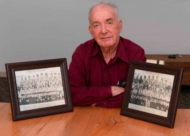PASSION: Former Ballarat Football League president Wayne Hankin's love for the history of the game started as a proud Golden Point man. Picture: Lachlan Bence