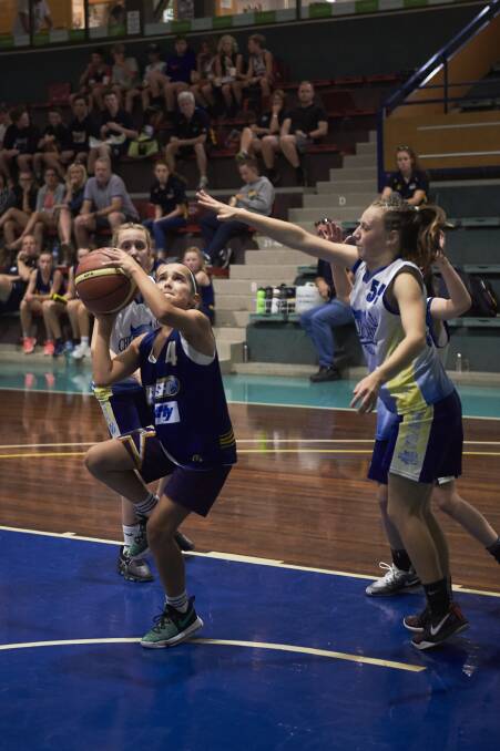 FUTURE: Juniors like Rush under-14 basketballer Gemma Amoore will benefit from increased court space for training, matches and tournaments in a fully developed BSEC. Picture: Luka Kauzlaric
