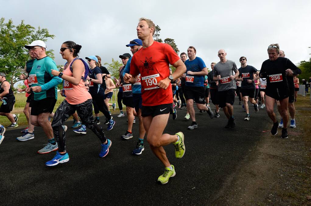 TOGETHER, BUT APART: Scenes from the 2019 Run for a Cause start in Victoria Park. Picture: Adam Trafford